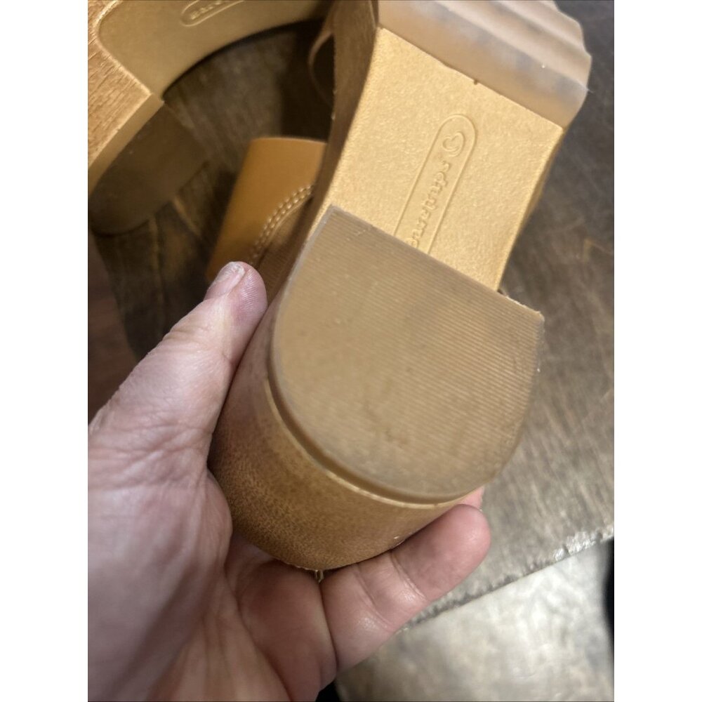 Brown Heels Slide Slip-on Sandals Women's 6.5 - Picture 10 of 12
